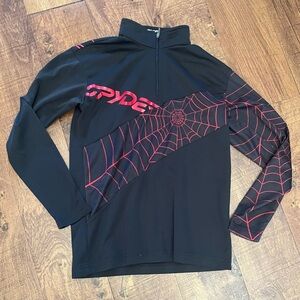 Spyder kyds 1/4 quarter zip pullover Sz large 14/16